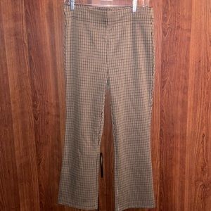 Loft herringbone crop wide legs